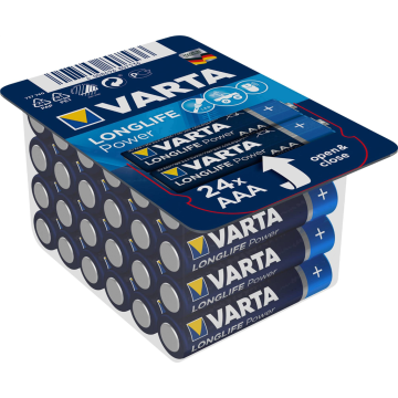 Batterij 1,5V type AAA, 24 stuks