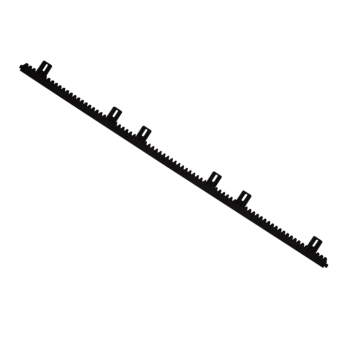 Tandlat nylon M4 kant tanden - zwart