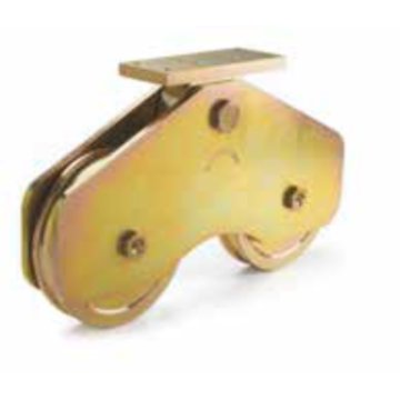 Wielen in C45 met centrale steun 