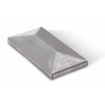 Rechthoekige paaldeksel brut