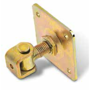 Verstelbaar scharnier met plaat