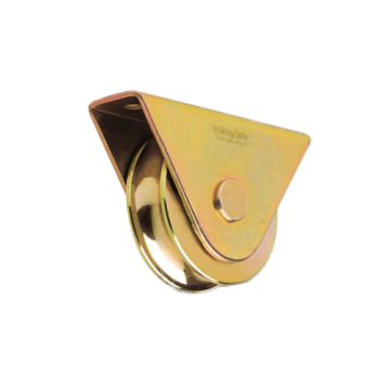 Wielen met 1 lager en gesloten steun - O-groef