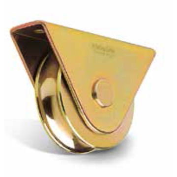 Wielen van C45 met 1 lager en gesloten steun