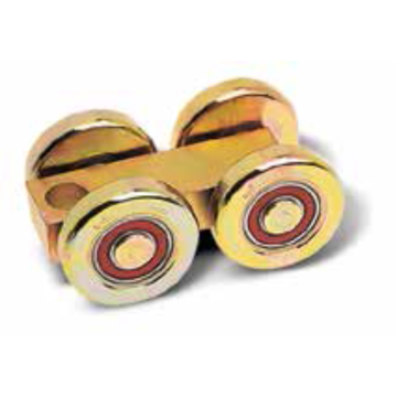 Gedecentreerde stalen loopwagen voor vouwdeuren