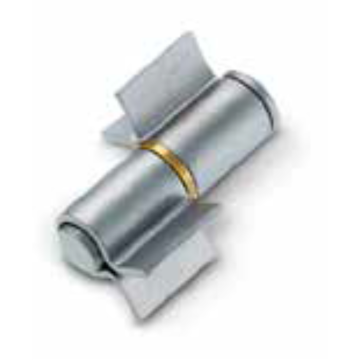 Lasbaar stalen scharnier met 2 ruwe vleugels en verwijderbare gegalvaniseerde as