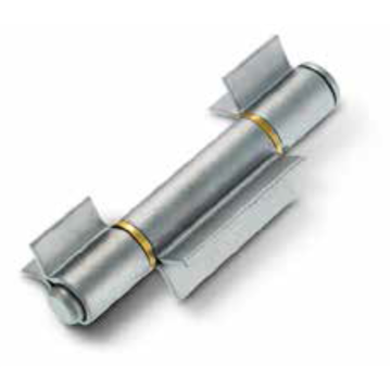 Stalen scharnier om te lassen met 3 open ruwe vleugels 