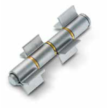 Stalen scharnier om te lassen met 4 open ruwe vleugels