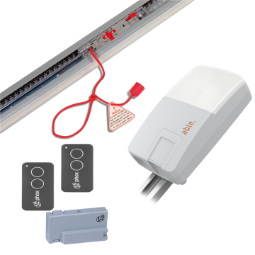 KIT DC Medium-1000 - rail 1x3.3m tandriem + ontvanger RX-MR + 2x 2k zender.