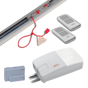 DC-SMALL-700 met kettinggeleider lengte 3.3m, ontvanger en 2 zenders PHOX2 2kanaals.