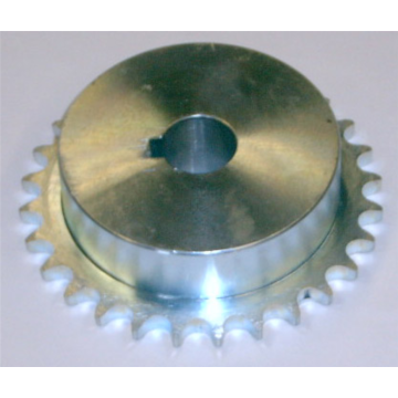 Kettingwiel T28 met spiebaan voor ketting van 1/2".