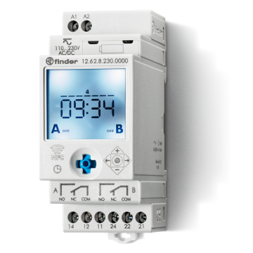 Tijdschakelklok 230V met weekprogramma 2C NFC programmatie