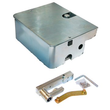 ABLE - INOX inbouwkist voor ondergrondse motor.